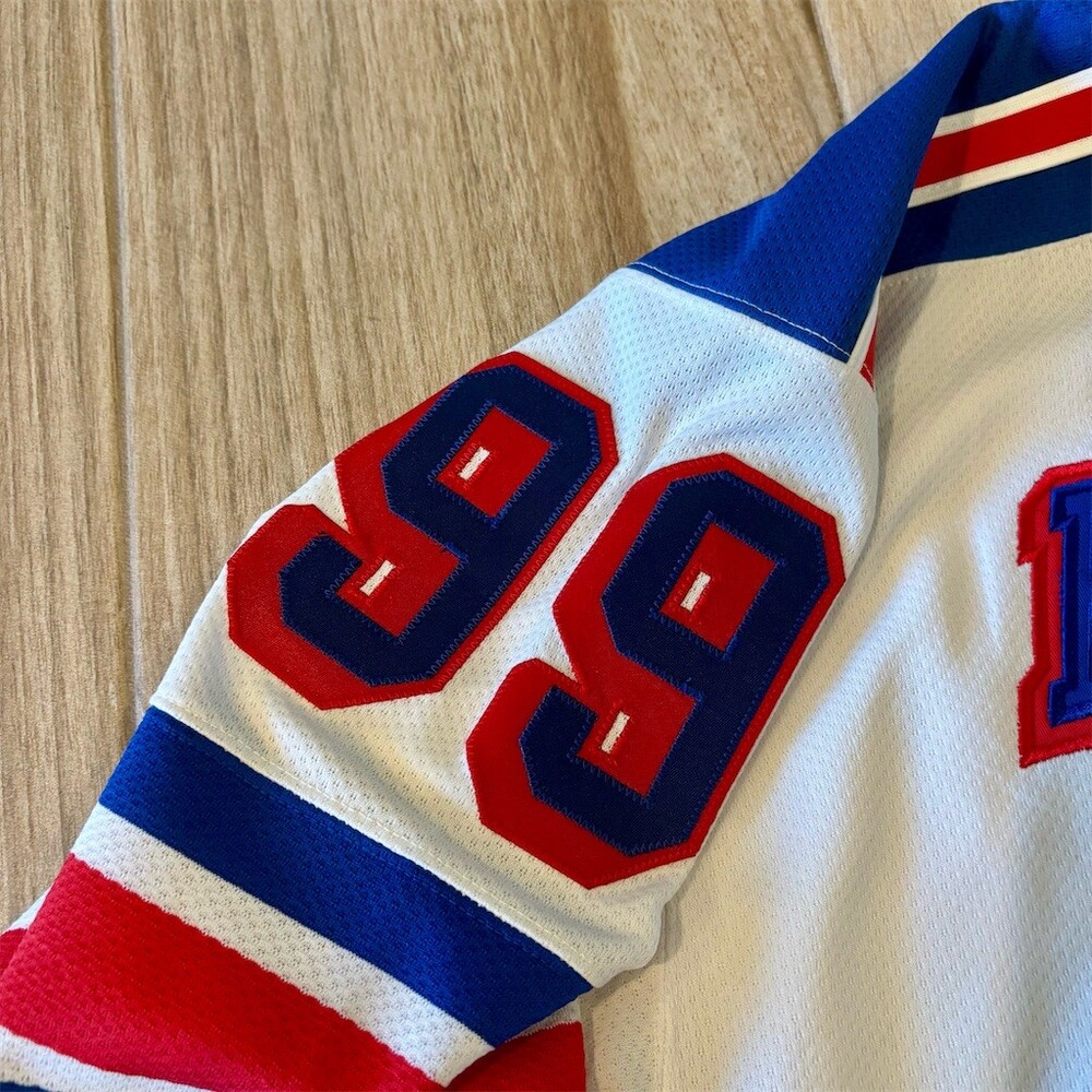 Starter New York Rangers Wayne Gretzky #99 Semi ProHockey Jersey White Men's XL - Picture 5 of 11
